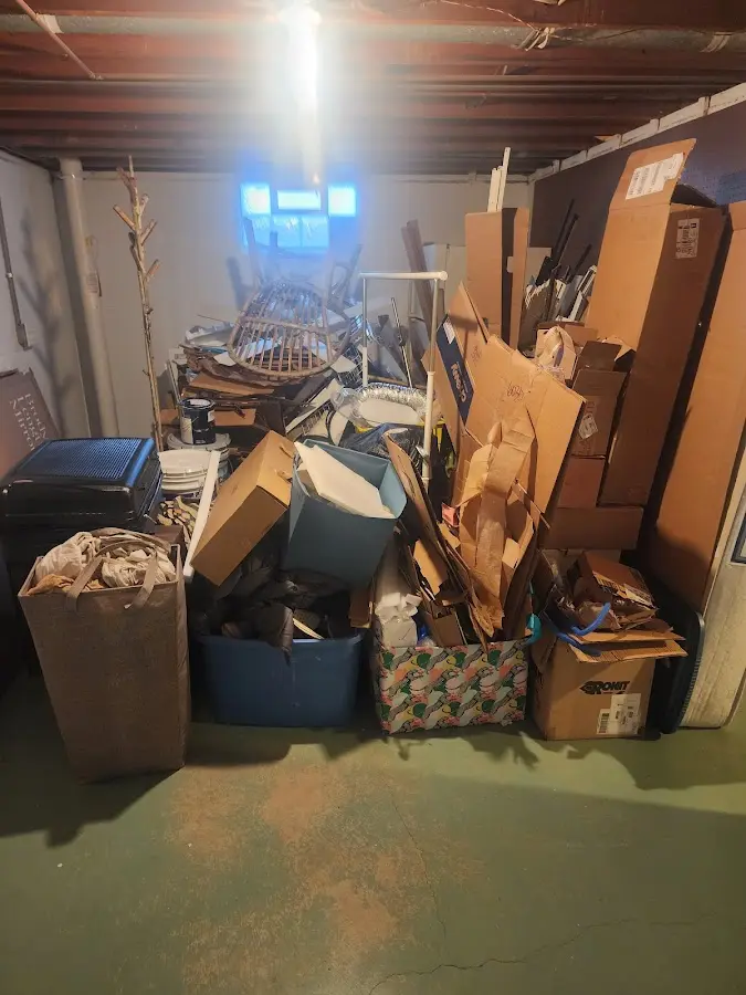 Roll-off dumpster container at job site for Yard Waste Dumpster Rental in Bridgeville